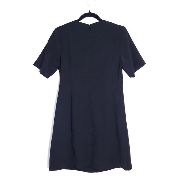 HYACINTH HOUSE Beaded Bows Bernadette Mini Dress Black Short Sleeve Women's M - Picture 3 of 14